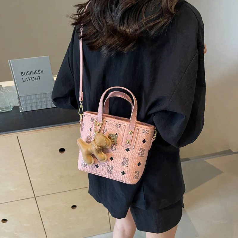FOUVOR Pu Bucket Bag Crossbody One Shoulder Handbag Women's Multicolor-3
