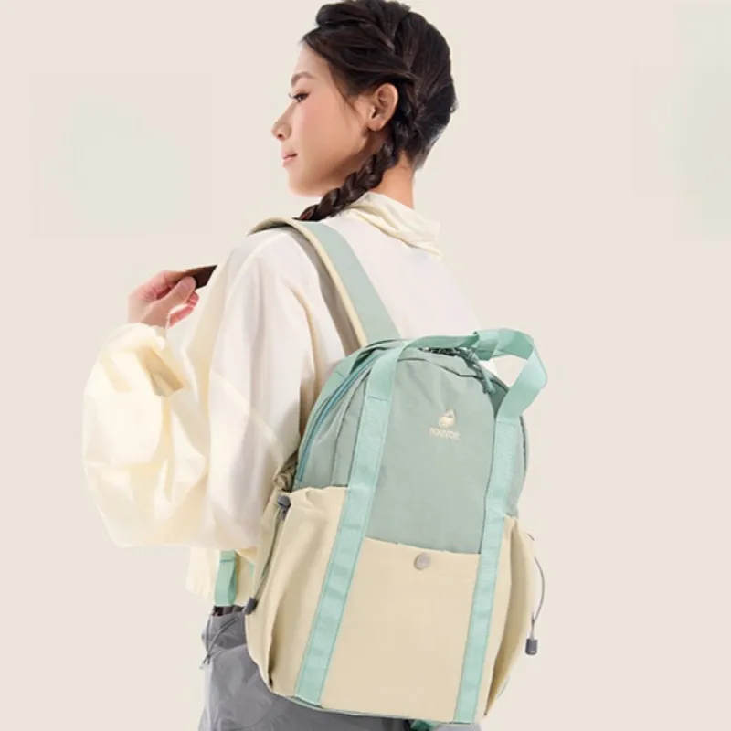 FOUVOR Nylon Fabric Backpack Women's Multicolor-11
