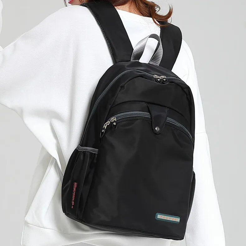 FOUVOR Oxford Backpack Large Size Women's Chestnut Red/Classic Black/Romantic Purple/Turquoise Blue-3