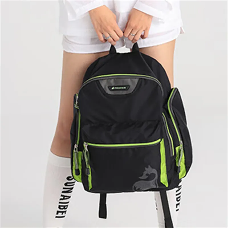 FOUVOR Oxford Backpack Unisex Black/Romantic Purple/Lake Blue-5