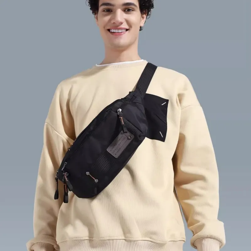 Volunteer Nylon Fabric Crossbody Bag Men's Multicolor-4