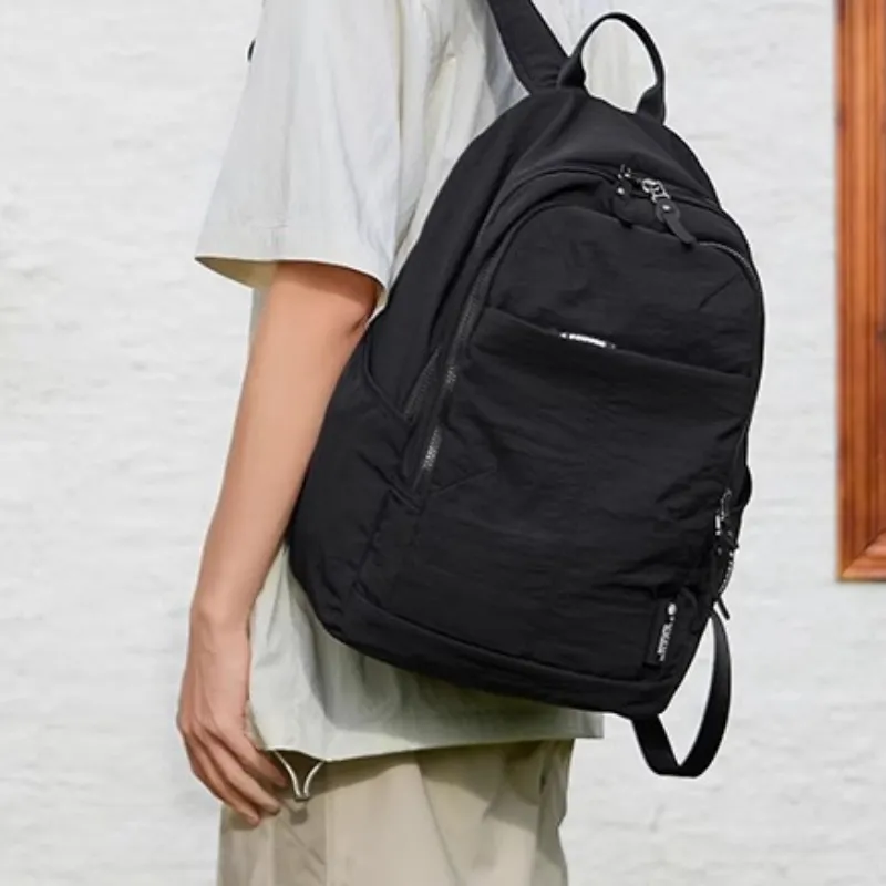 FOUVOR Nylon Fabric Backpack Unisex Multicolor-3