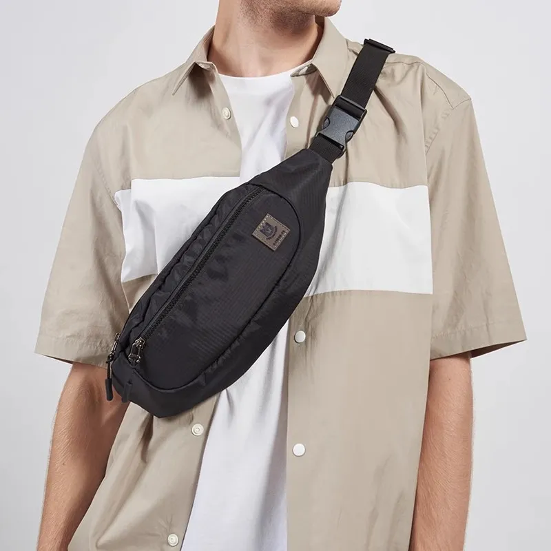 Volunteer Oxford Fanny Pack Sling Bags Regular Unisex Black-3