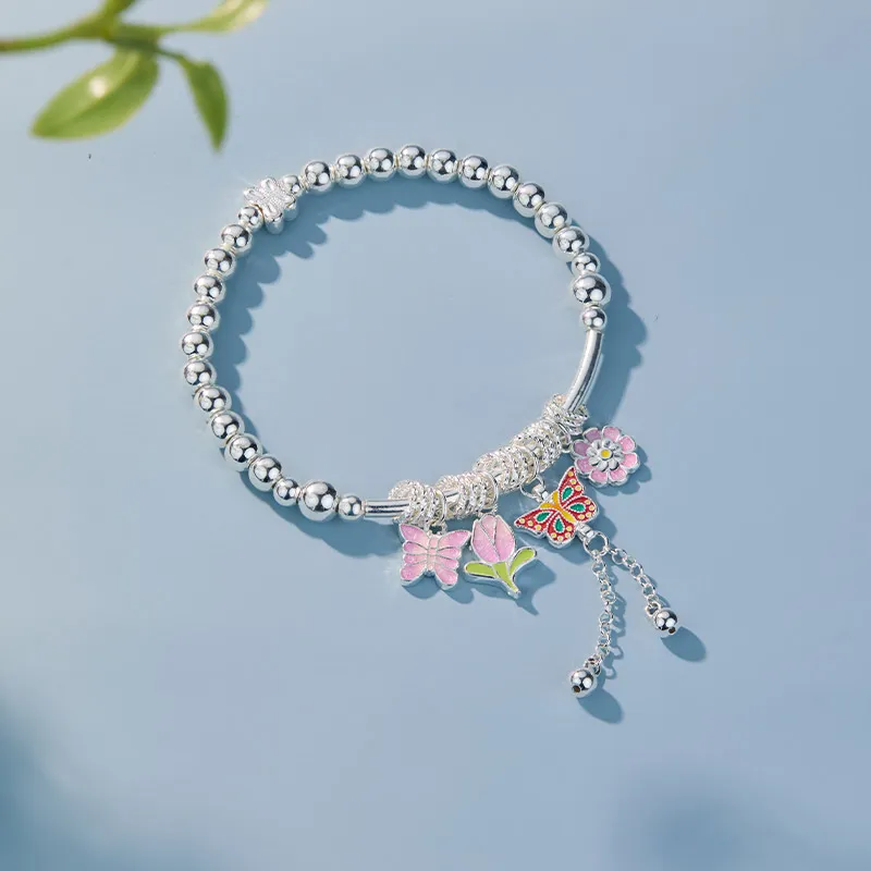 Shunqin Silver Building S999 Bracelets Women's-1