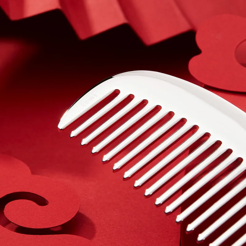 Shunqin Silver Building Sterling Silver S999 Comb Unisex-4