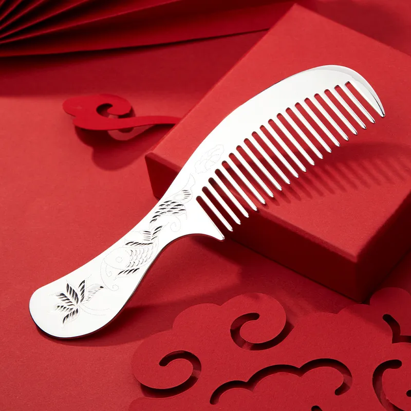 Shunqin Silver Building Sterling Silver S999 Comb Unisex-1