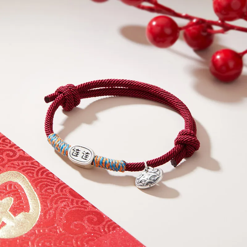 Shunqin Silver Building 999 Fine Silver Bracelets Women's-2