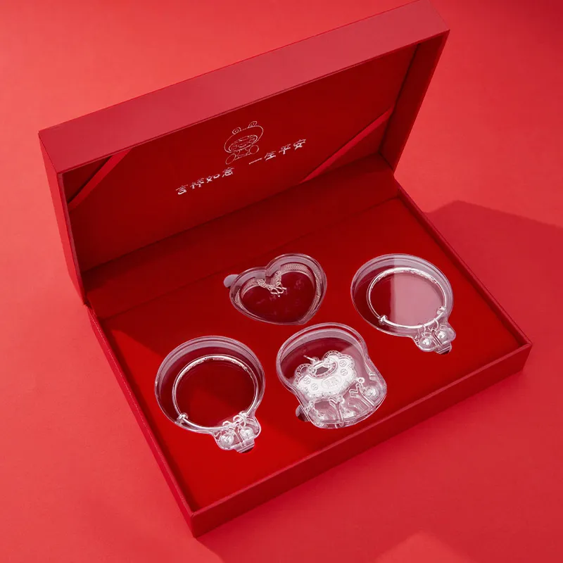 Shunqin Silver Building 999 Fine Silver Bangles Kids'-2