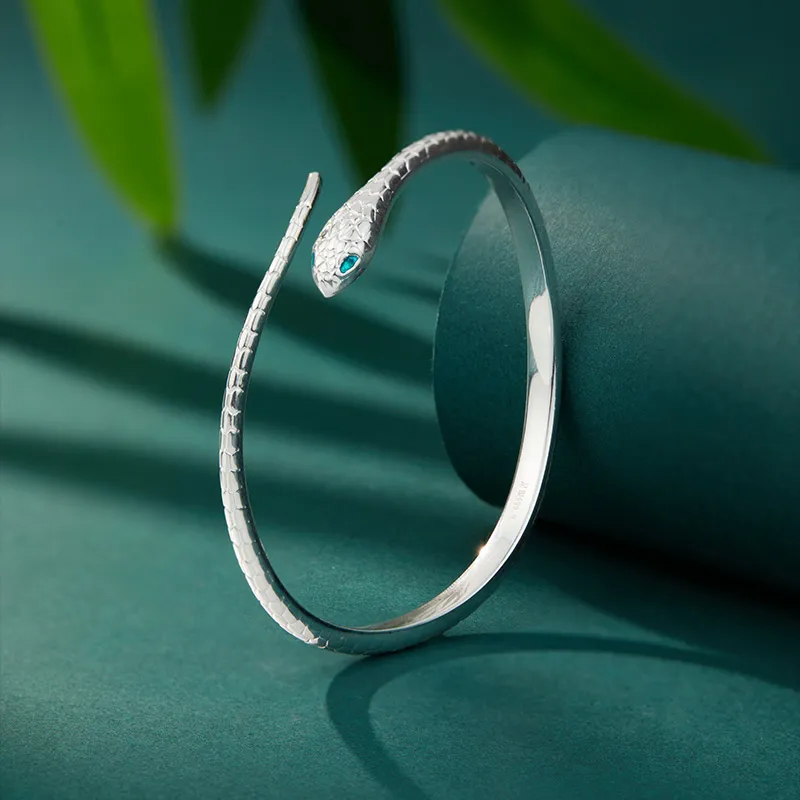 Shunqin Silver Building S999 Bangles Women's-1