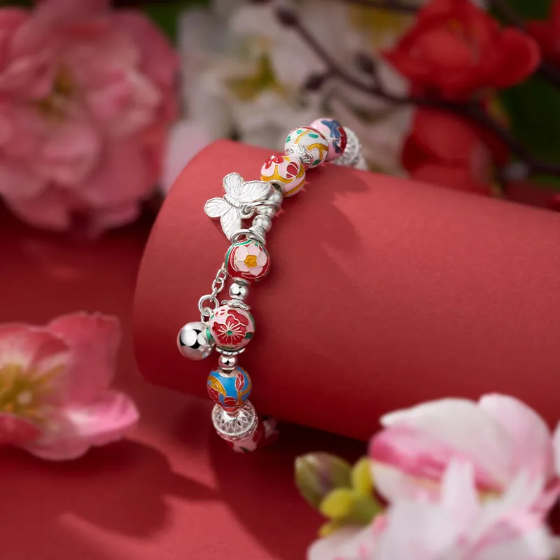 Shunqin Silver Building Sterling Silver S999 Bracelets Women's-4