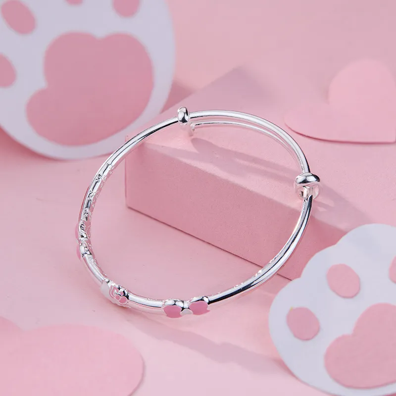 Shunqin Silver Building 999 Fine Silver Sterling Silver Bracelets Kids'-5