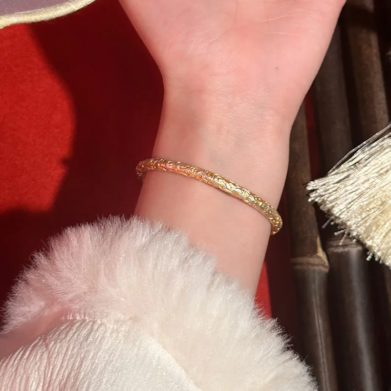 Shunqin Silver Building Sterling Silver S999 Bangles Women's-4