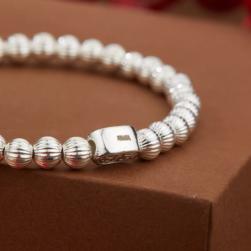 Shunqin Silver Building 990 Silver Pure Silver Bracelets Unisex-5