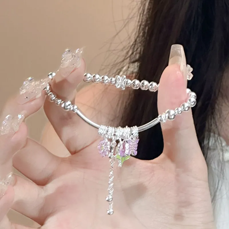 Shunqin Silver Building S999 Bracelets Women's-4