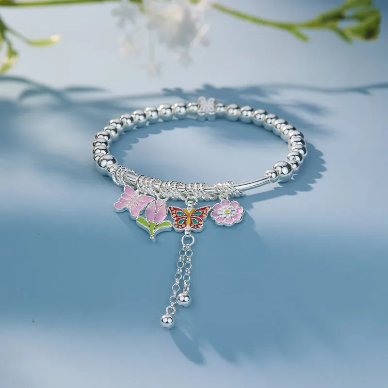 Shunqin Silver Building S999 Bracelets Women's-3