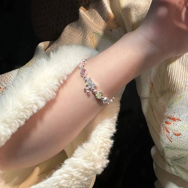 Shunqin Silver Building S999 Fine Silver Bracelets Women's-4