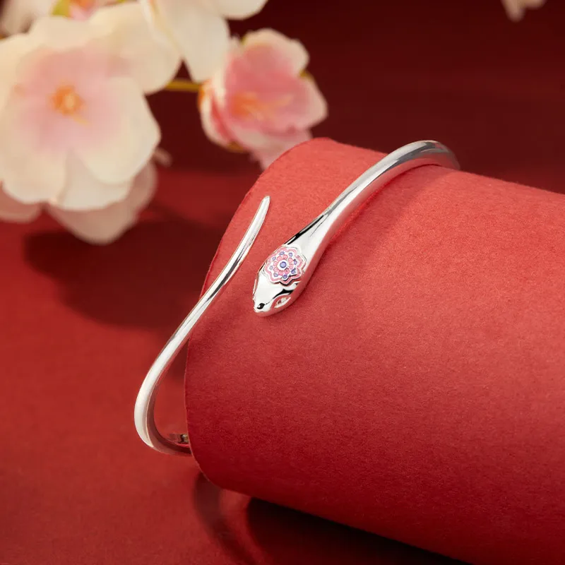 Shunqin Silver Building 999 Fine Silver Sterling Silver Bracelets Women's-4