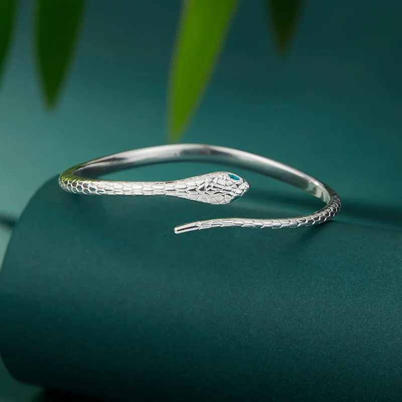Shunqin Silver Building S999 Bangles Women's-3