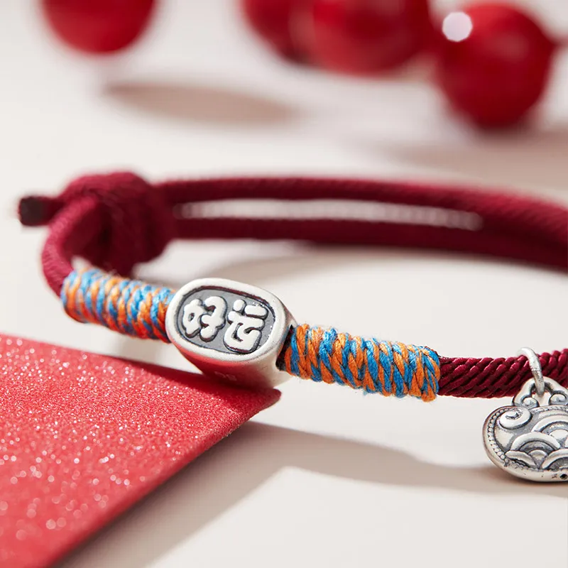 Shunqin Silver Building 999 Fine Silver Bracelets Women's-5