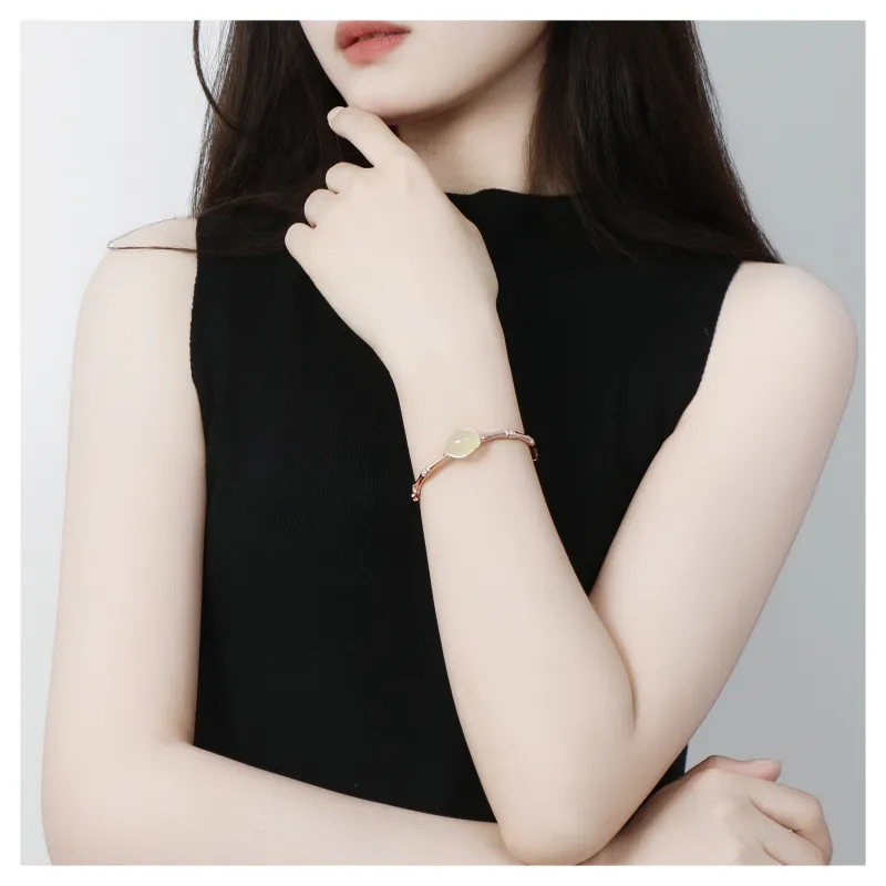 JIAHAOJADE Serpentine Jade Bangles Women's-4