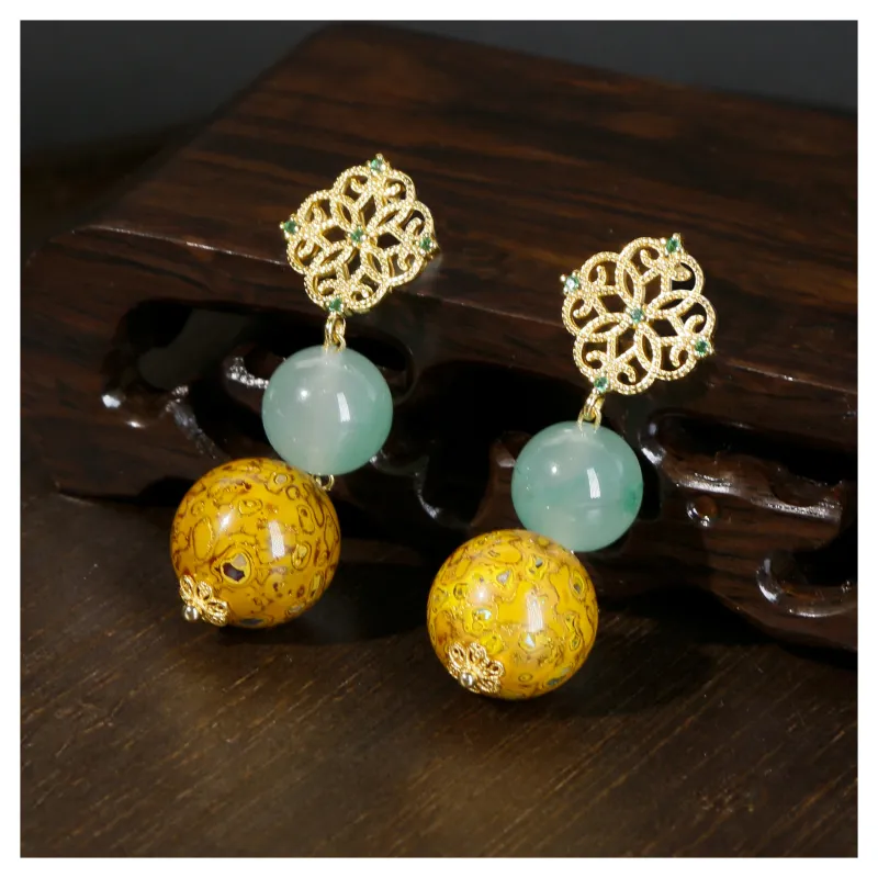 JIAHAOJADE Dulong Jade African Jade Hoop Earrings Women's-1