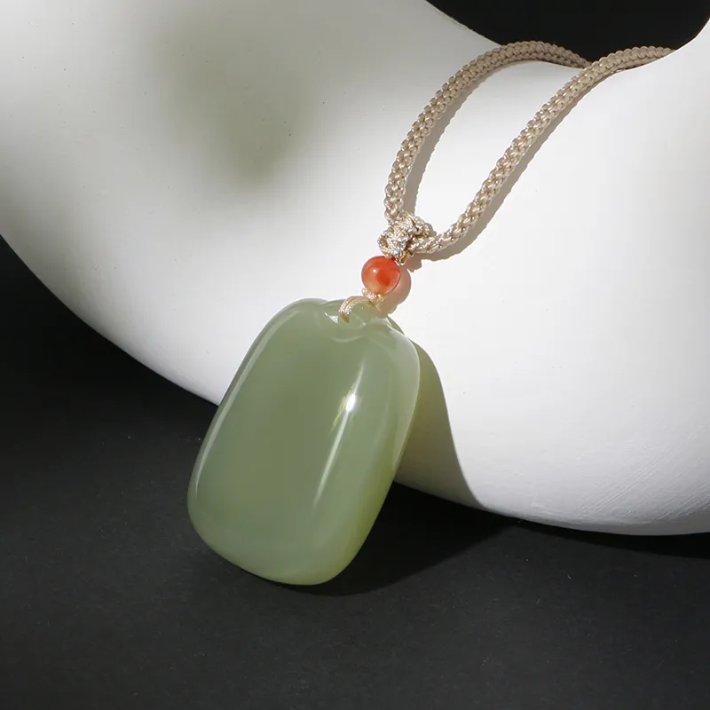 JIAHAOJADE Hetian Jade Necklaces Green Jade Women's-1