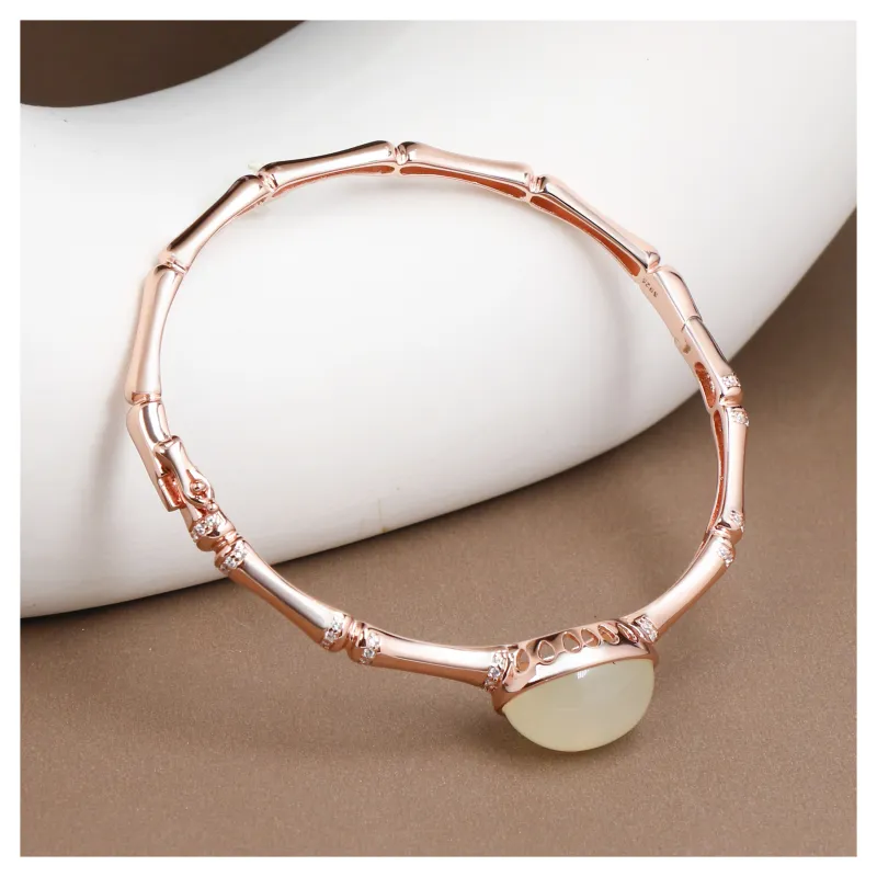 JIAHAOJADE Serpentine Jade Bangles Women's-3