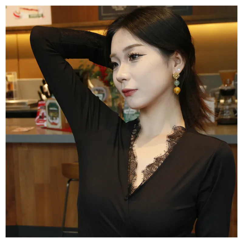 JIAHAOJADE Dulong Jade African Jade Hoop Earrings Women's-6