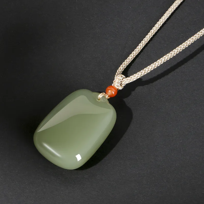 JIAHAOJADE Hetian Jade Necklaces Green Jade Women's-2