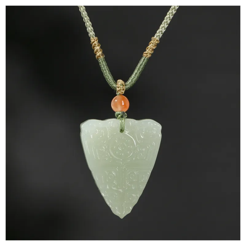 JIAHAOJADE Hetian Jade Necklaces Green Jade Women's-1
