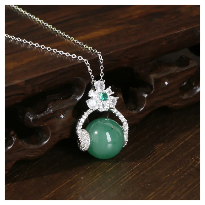 JIAHAOJADE Dulong Jade African Jadeite Necklace Women's-1