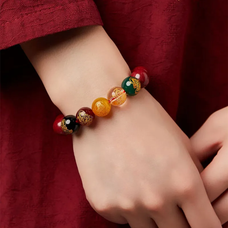 JIAHAOJADE Cinnabar Bracelets Unisex-11