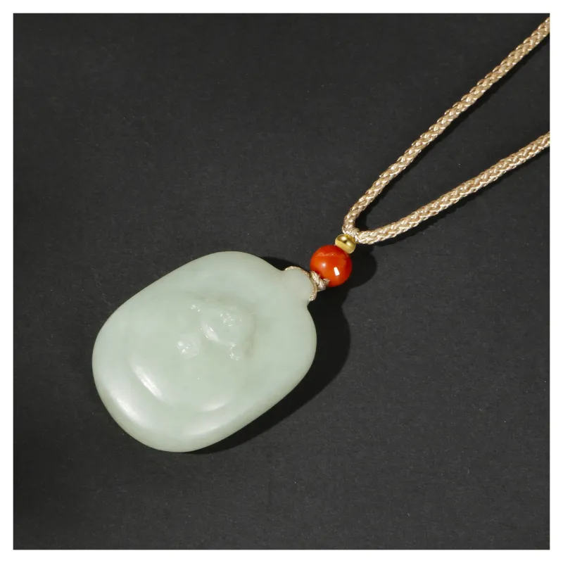 JIAHAOJADE Necklaces Green Jade Unisex-3