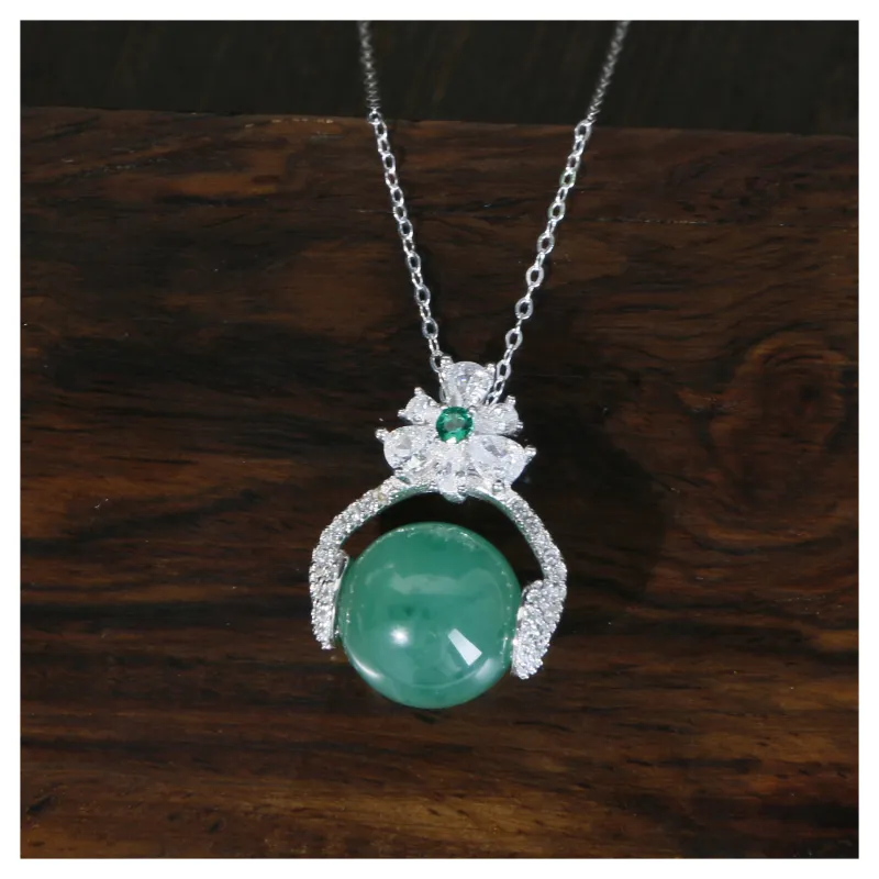 JIAHAOJADE Dulong Jade African Jadeite Necklace Women's-2