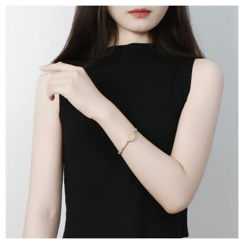 JIAHAOJADE Serpentine Jade Bangles Women's-6