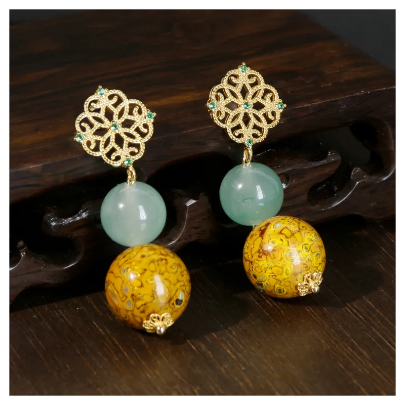 JIAHAOJADE Dulong Jade African Jade Hoop Earrings Women's-2