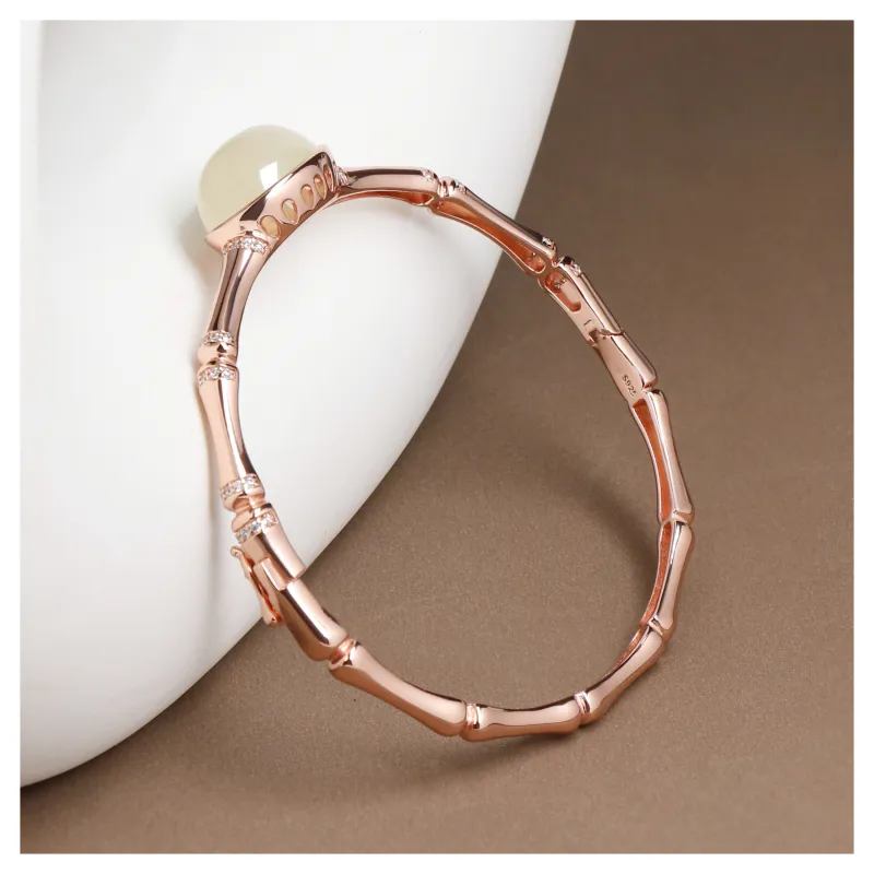 JIAHAOJADE Serpentine Jade Bangles Women's-1