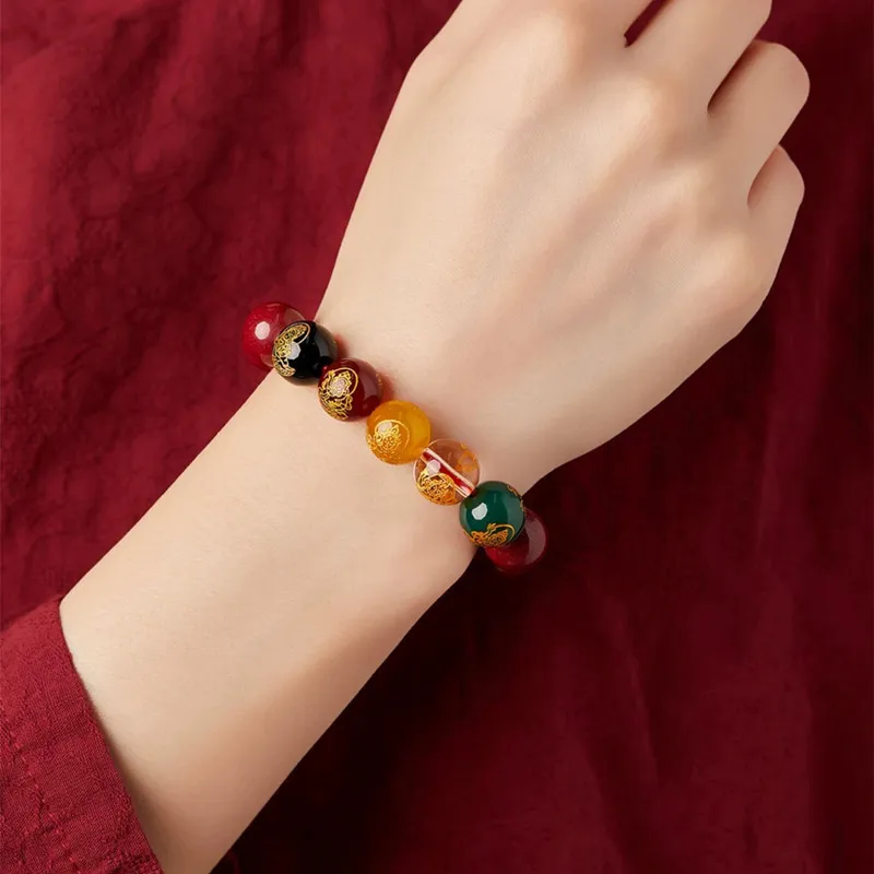 JIAHAOJADE Cinnabar Bracelets Unisex-10