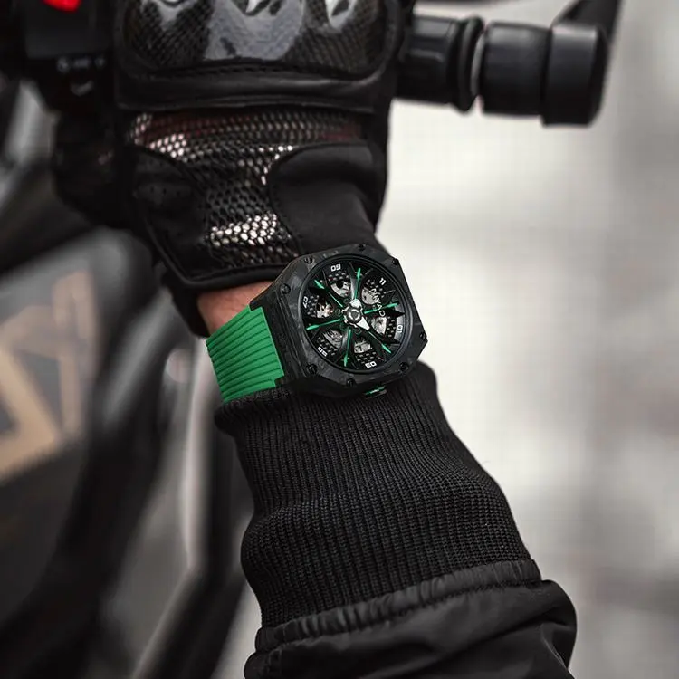 NIVADA Supercar Automatic Mechanical Movement Unisex Watch Black Dial N936201225621-2
