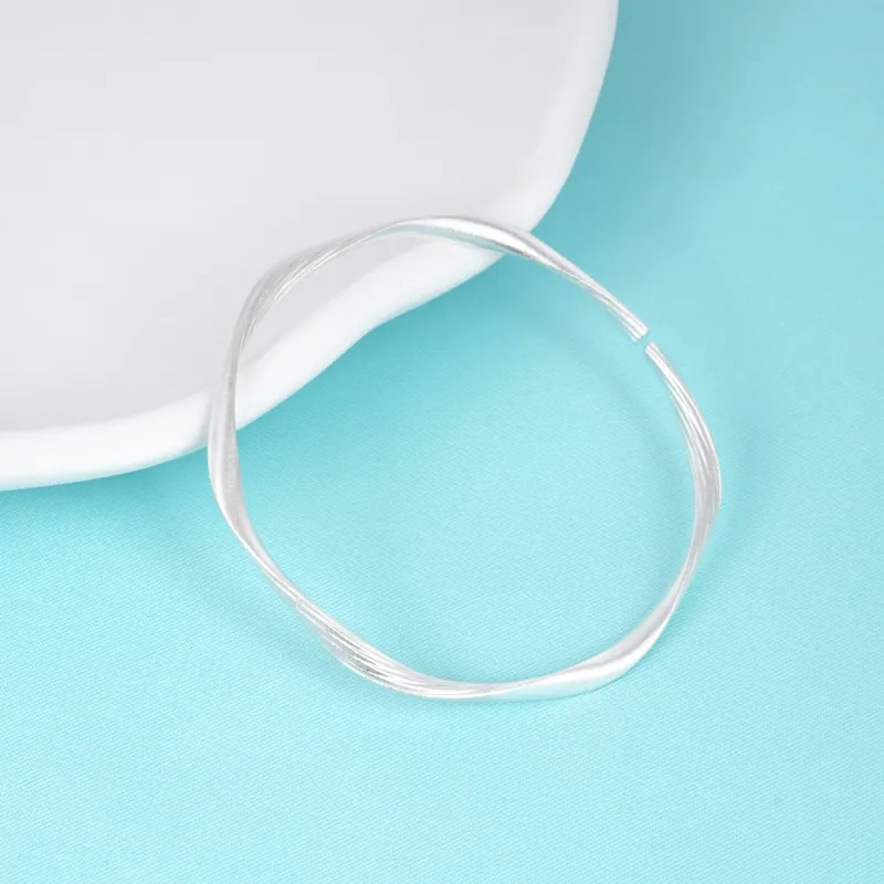 OWNREWARDS 999 Fine Silver Sterling Silver Bracelets Women's-3