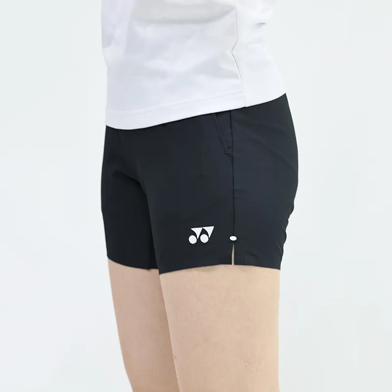 YONEX Competition Series Casual Shorts Women's Black/White-5
