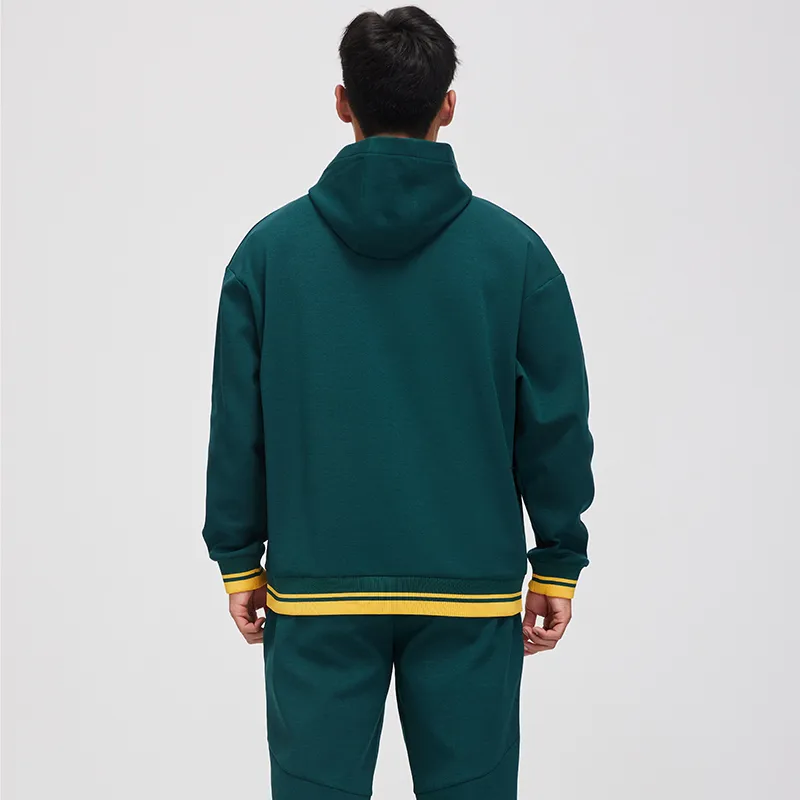 YONEX Training Series Sweatshirt Men's Dark Green/Ecru-2