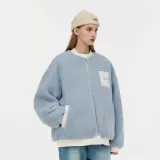 FPA AW23 Fall/Winter Collection Puffer Jacket Unisex Gray Pink