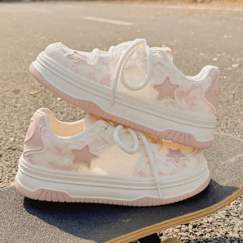 UNIITY Low Top Skateboard Shoes Women's Pink-4