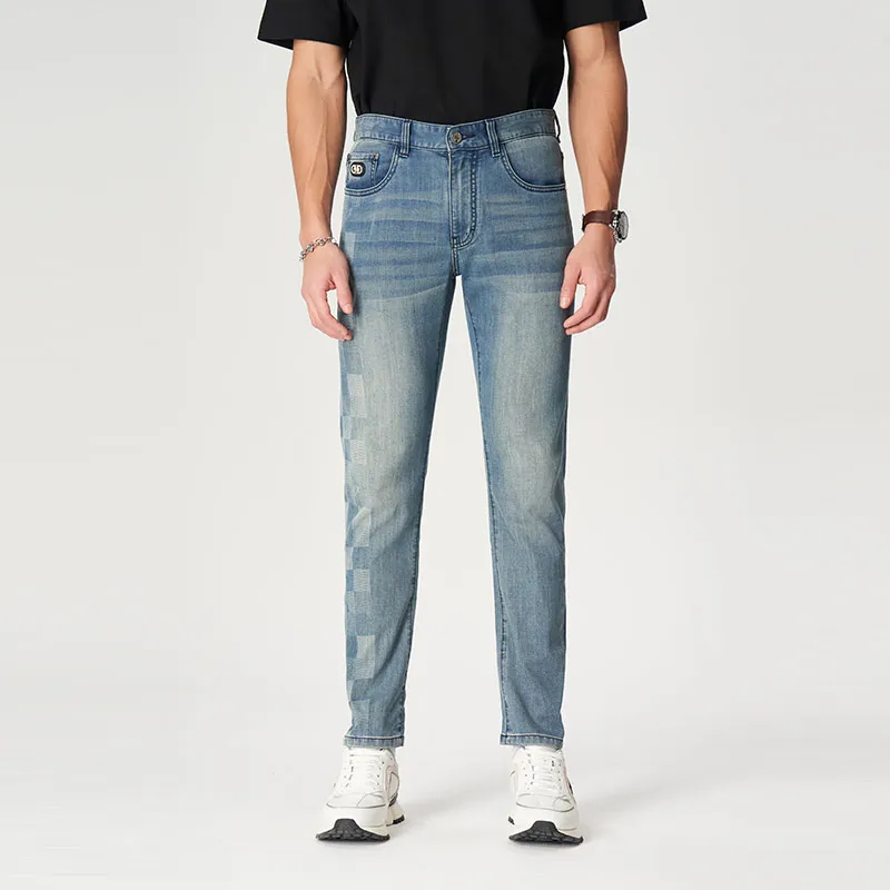 MANGANO Jeans Men Denim Blue Includes Brand Shopping Bag-3