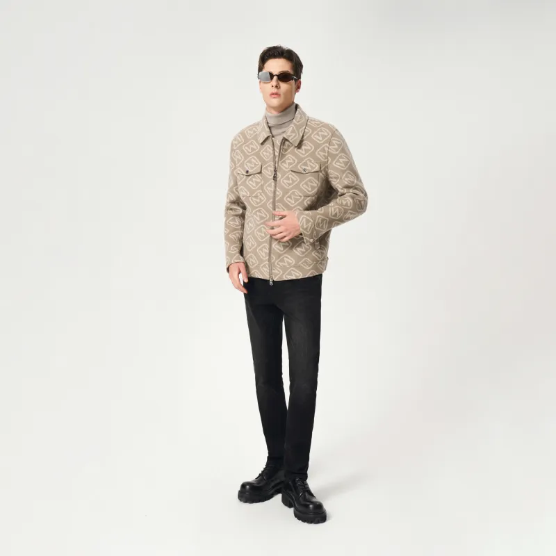 MANGANO Jackets Coats Men's Pattern/Bronzed-4