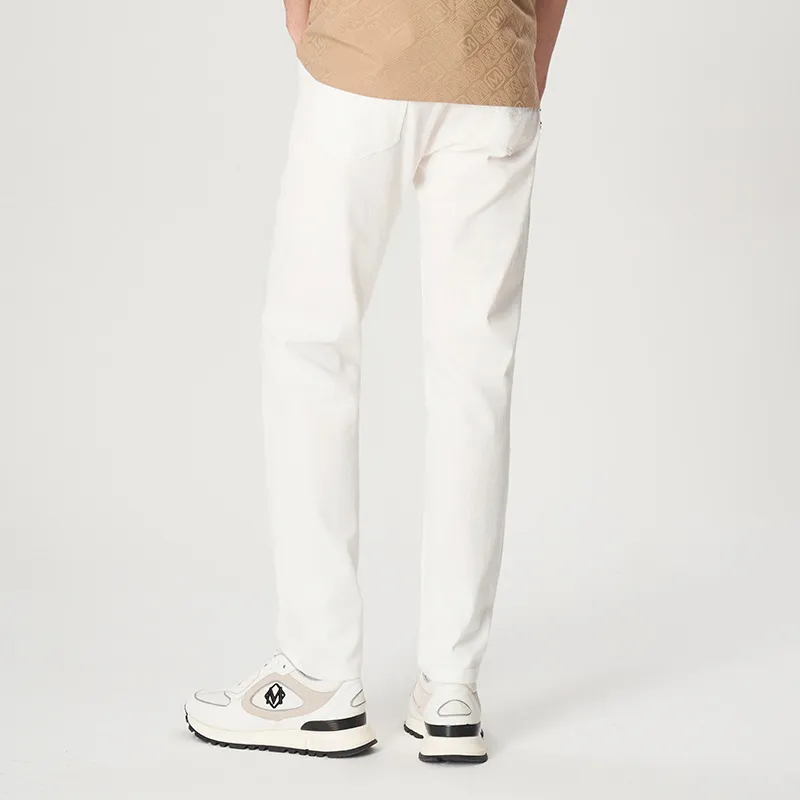 MANGANO Jeans Men's White Includes Brand Shopping Bag-3