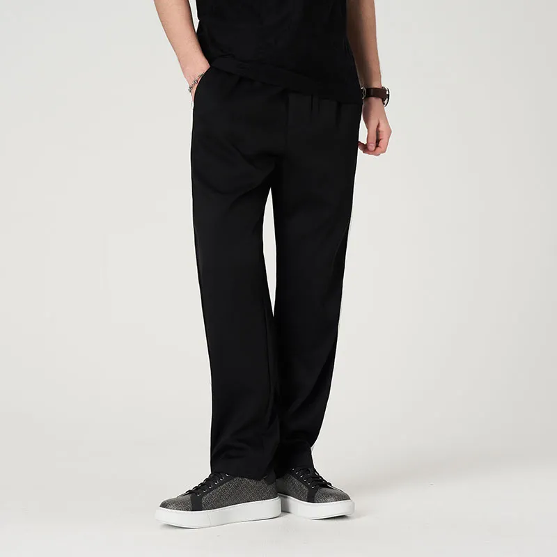 MANGANO Casual Pants Men's Black Comes With Brand Shopping Bag-5