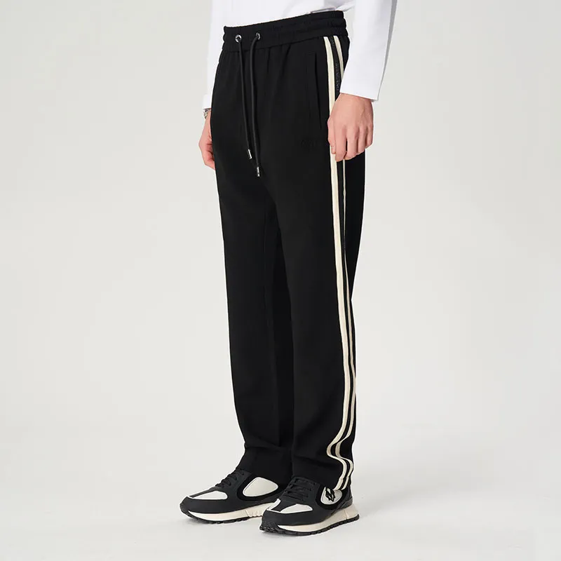 MANGANO Casual Pants Men Black Comes With Brand Shopping Bag-5