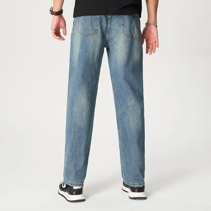 MANGANO Jeans Men's Denim Blue Includes Brand Shopping Bag-4